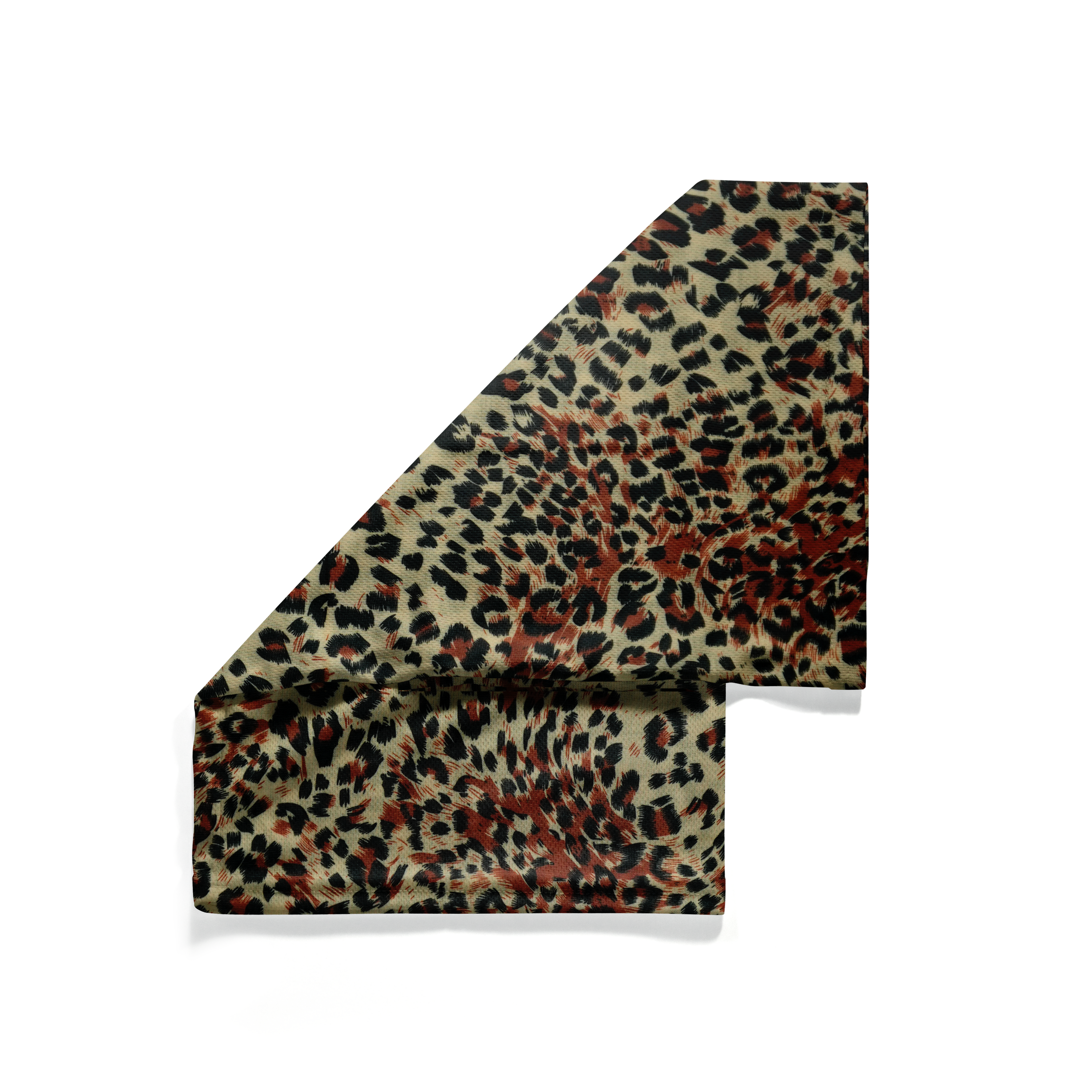 Snood multifuncional con estampado de leopardo – Mascarilla transpirable de cuello alto