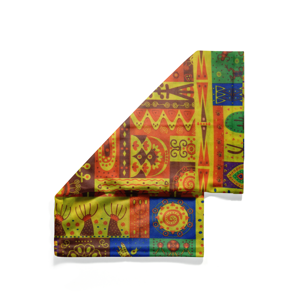 Snood Mosaico Patrimonio Tribal – Máscara Transpirable Cuello Polaina Cubierta Facial