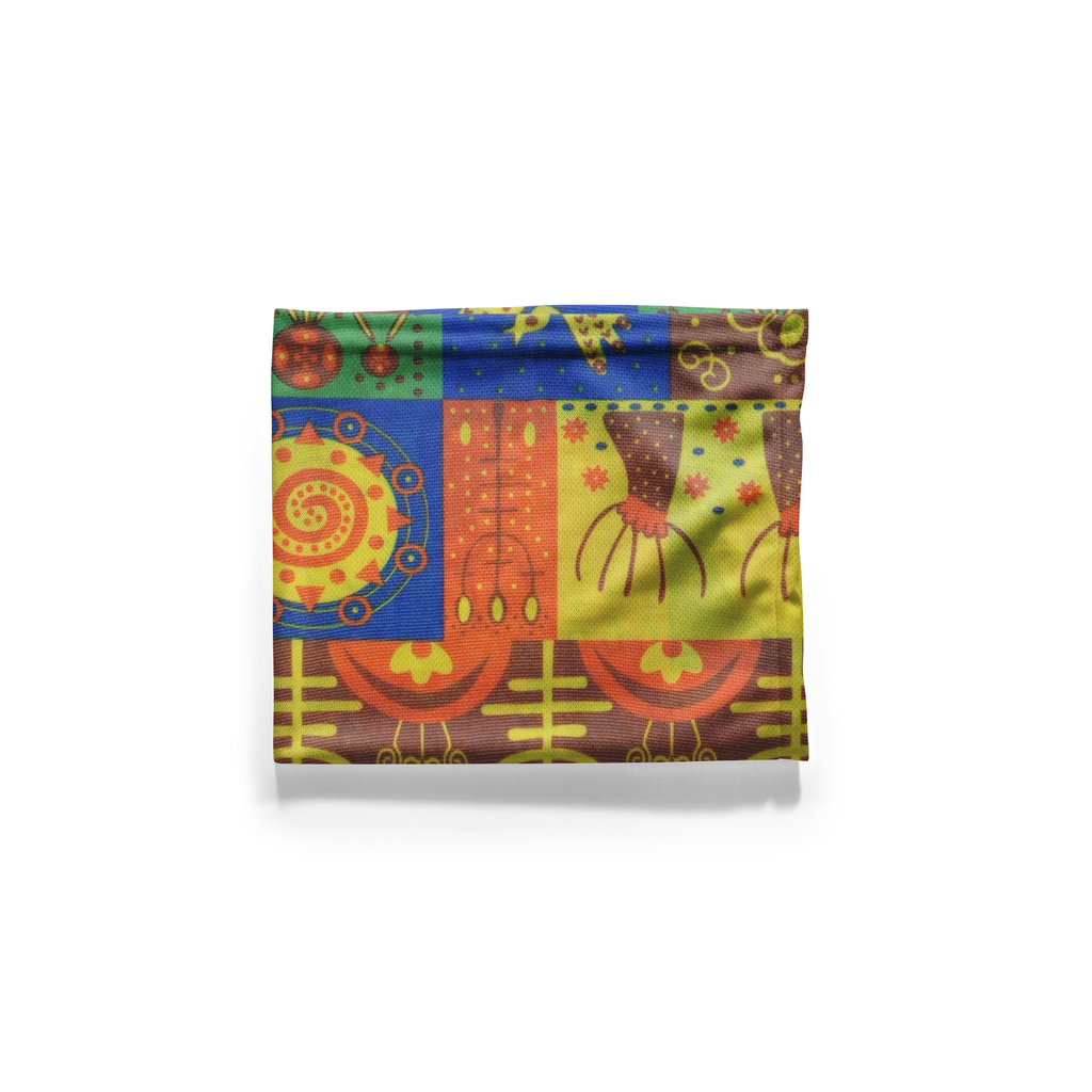 Snood Mosaico Patrimonio Tribal – Máscara Transpirable Cuello Polaina Cubierta Facial