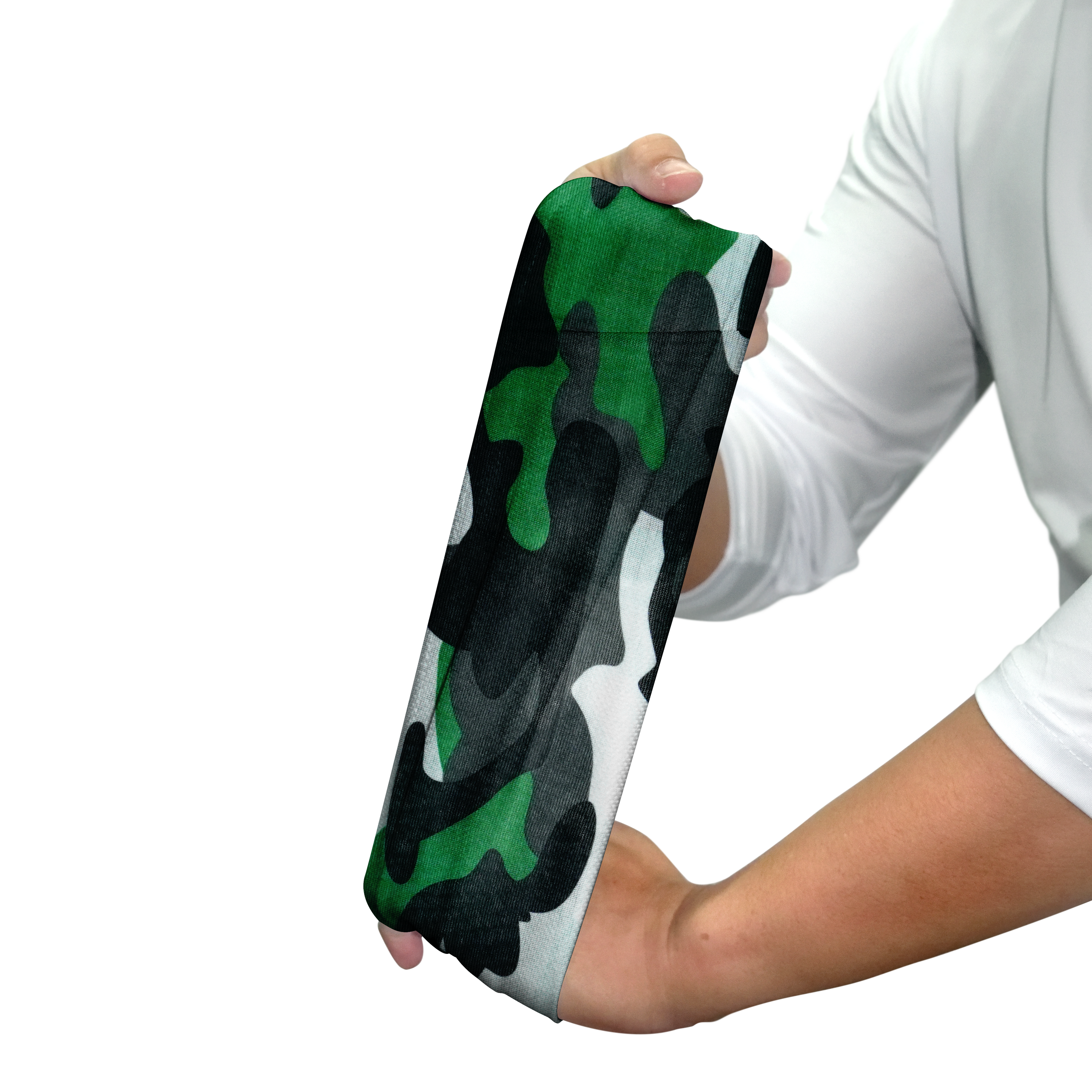 Snood de camuflaje táctico verde – Máscara transpirable, braga para el cuello, cubrecara