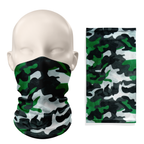 Snood de camuflaje táctico verde – Máscara transpirable, braga para el cuello, cubrecara