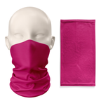 Cuello tipo snood rosa intenso - Mascarilla transpirable, cubrecuello, cubreboca
