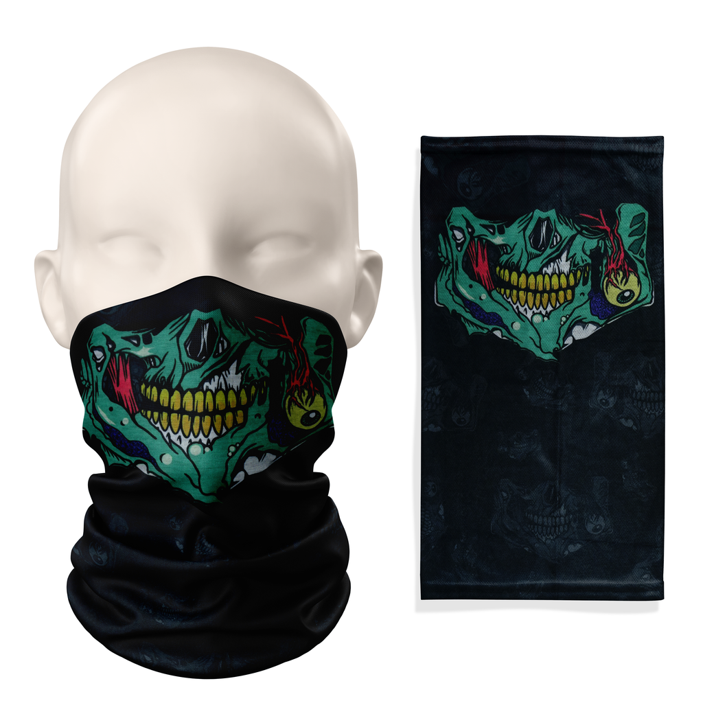 Gorro de cuello de zombi Rotface – Mascarilla transpirable para cuello