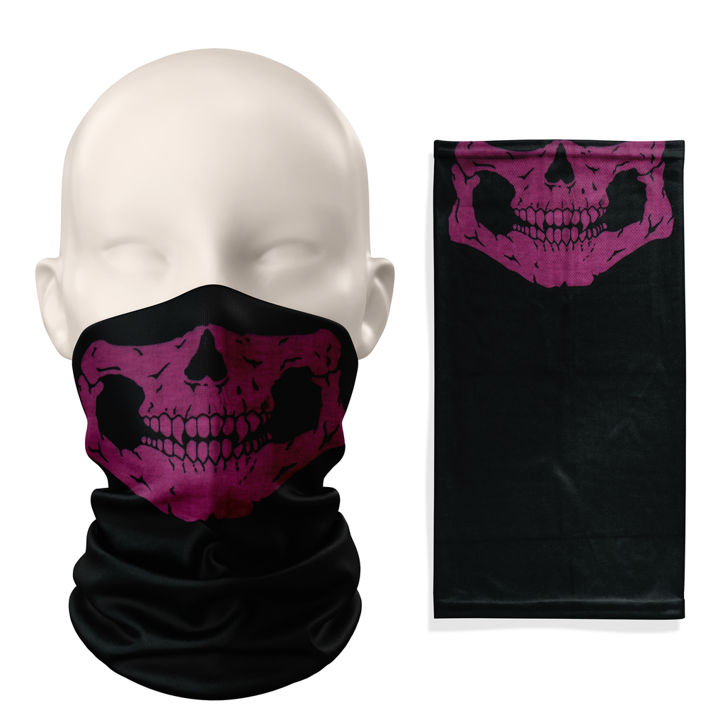 Snood carmesí rosado - Mascarilla transpirable, cubrecuello