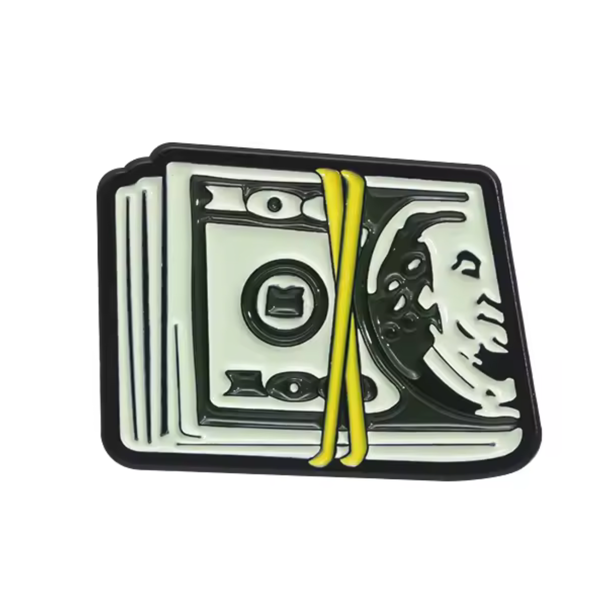 $100 Dollar Money Stack Pin Badge Main image