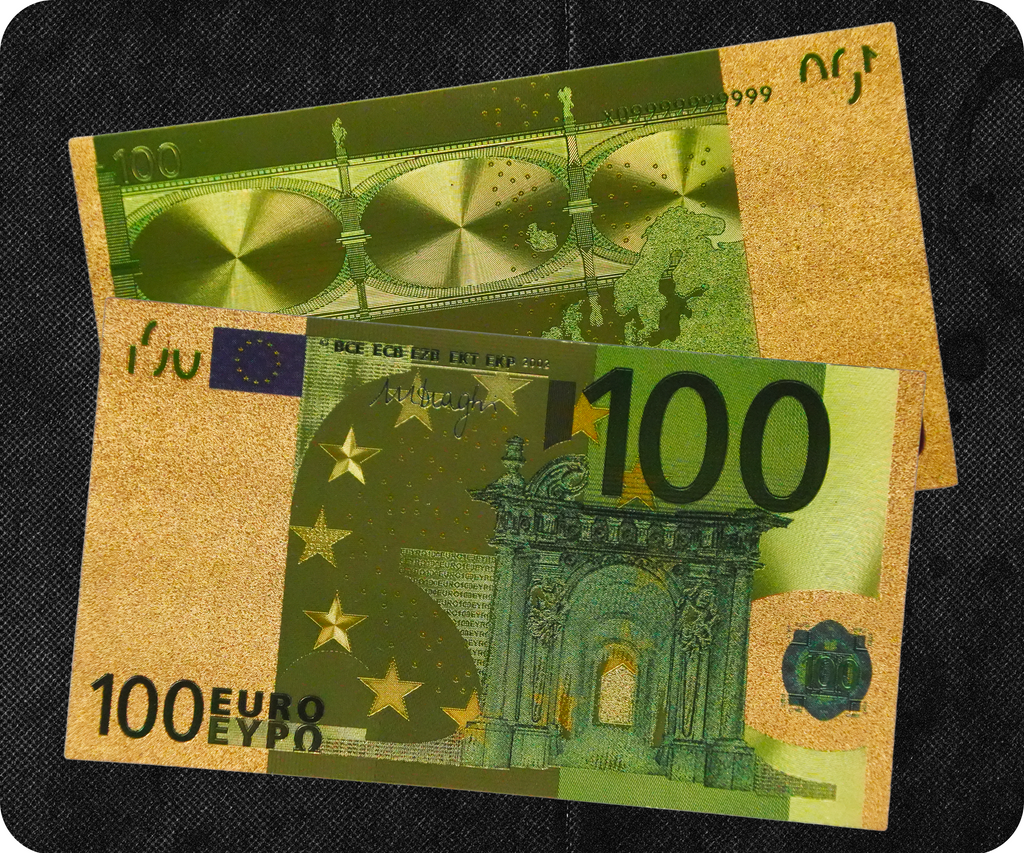 €100 Euro European Union Golden Banknote