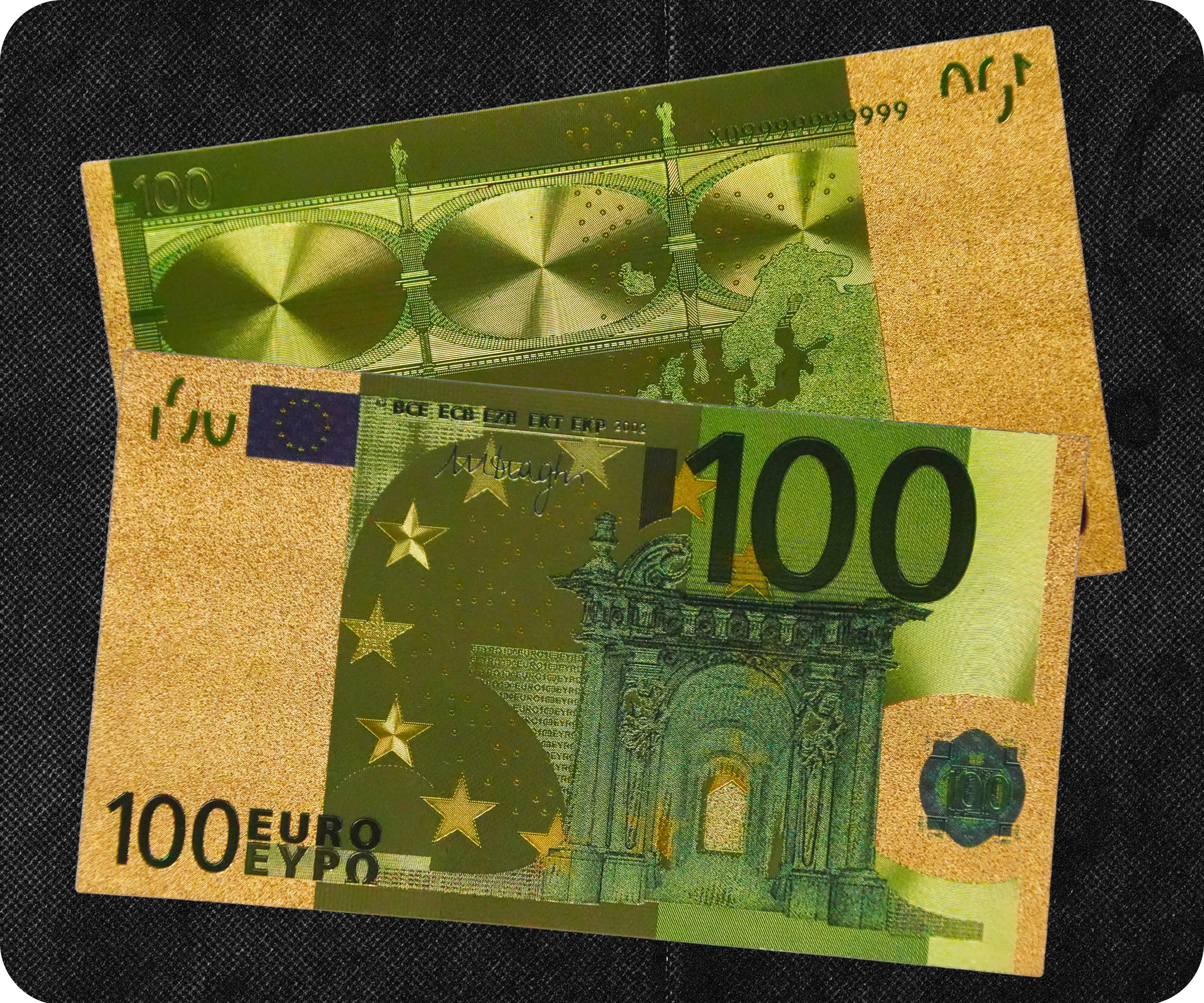 €100 Euro European Union Golden Banknote