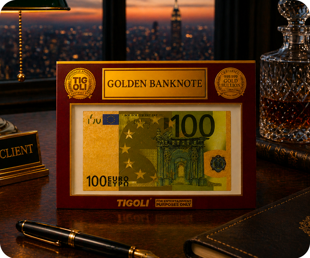€100 Euro European Union Golden Banknote
