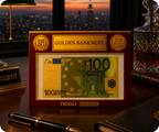 €100 Euro European Union Golden Banknote