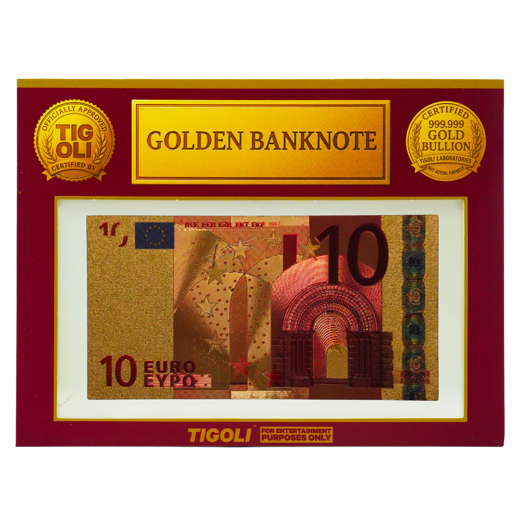 €10 Euro European Union Golden Banknote