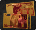 €10 Euro European Union Golden Banknote
