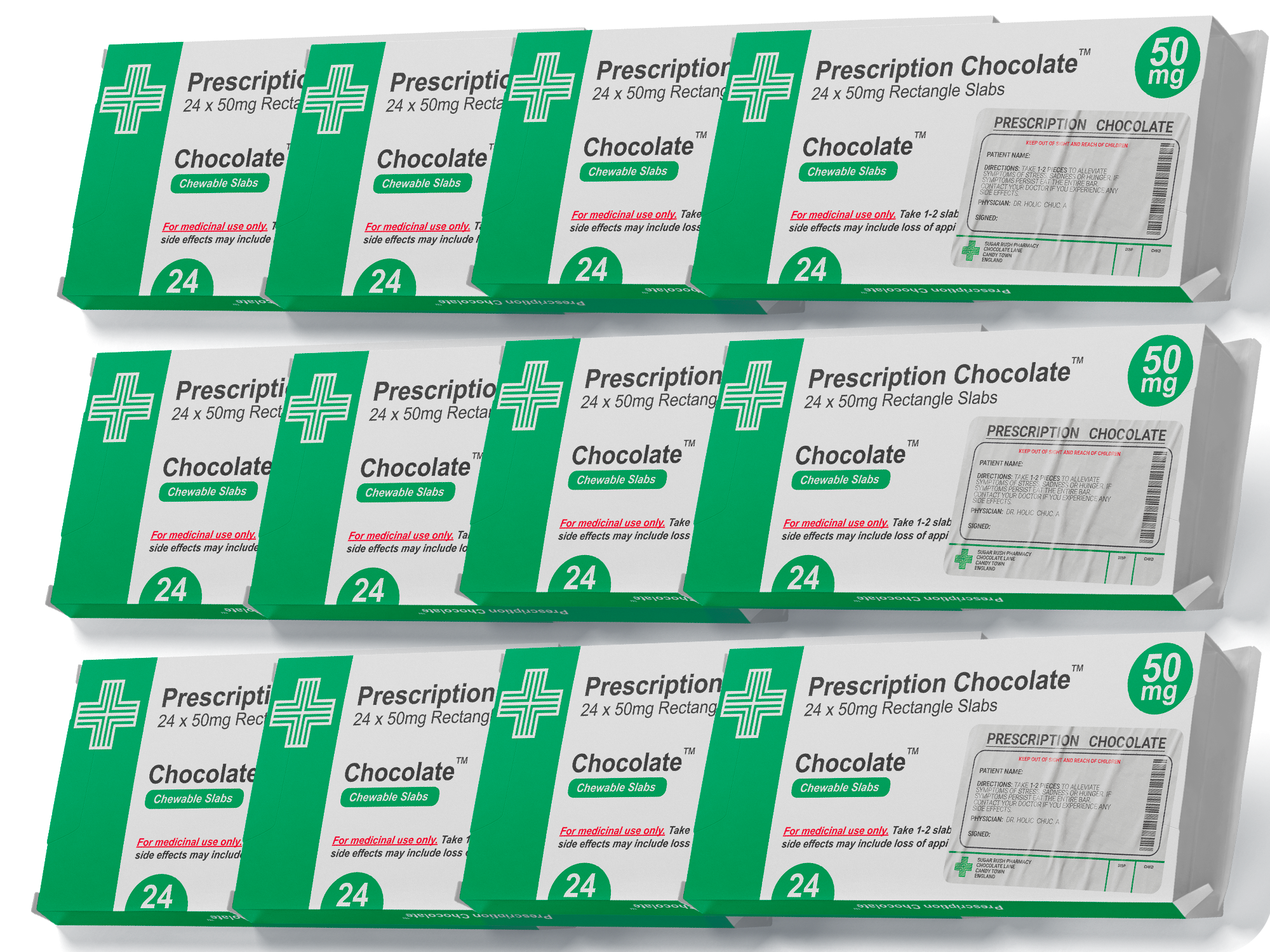 Novelty Prescription Chocolate Gift Boxes