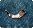 Viking Drinking Horn Pin Badge