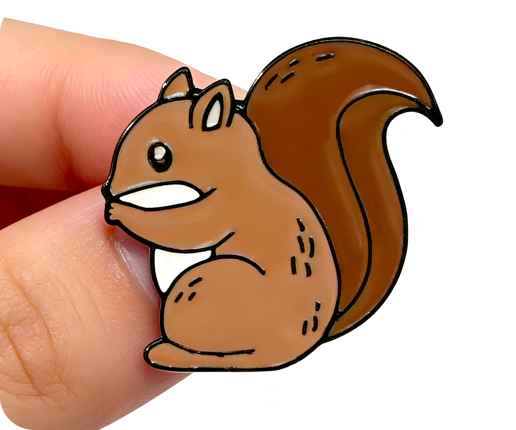 Squirrel Pin Badge