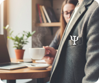 Psychologist Silver Symbol Pin Badge