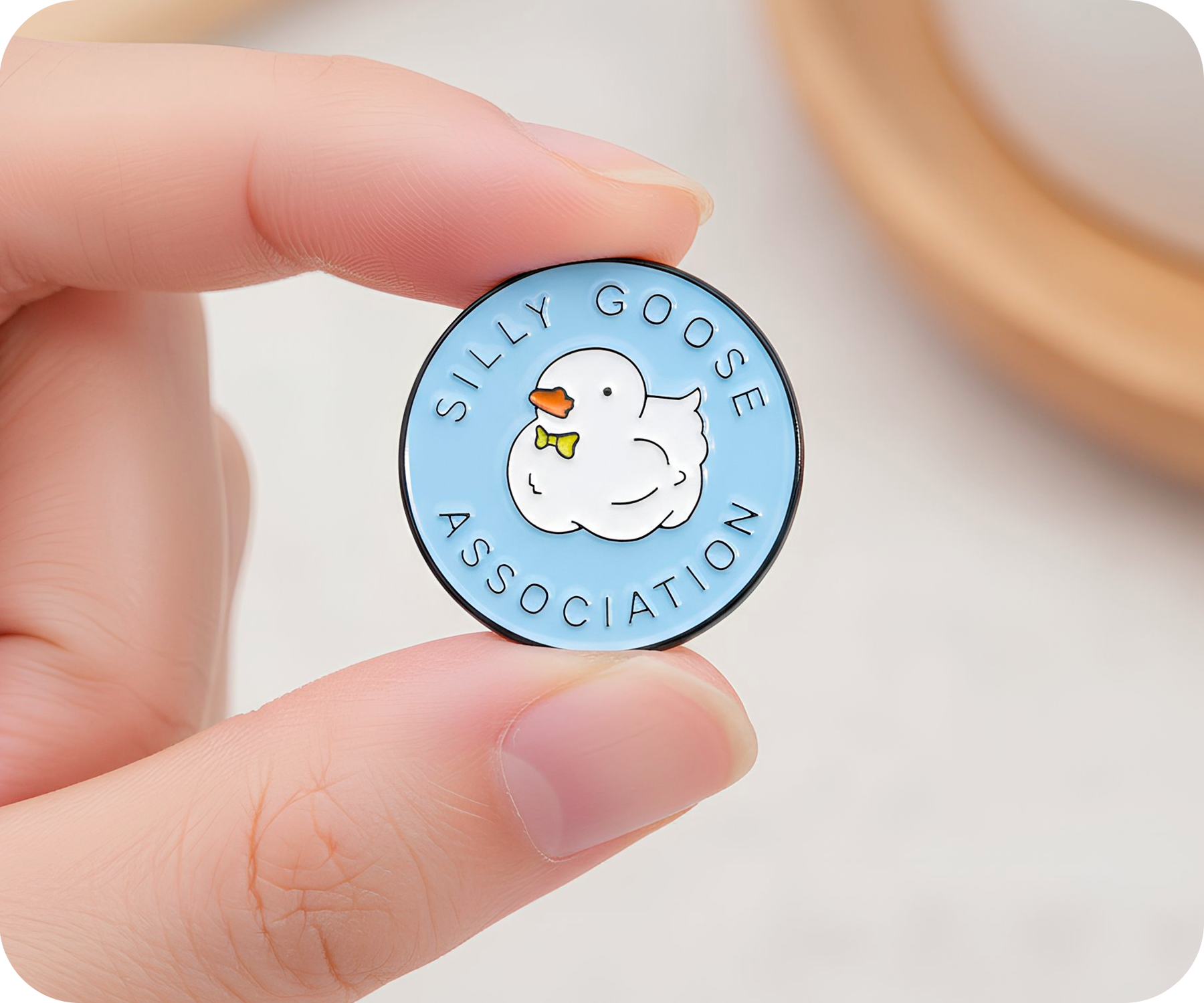 Silly Goose Association Pin Badge