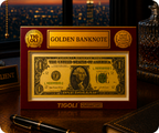 $1 Dollar United States of America Golden Banknote
