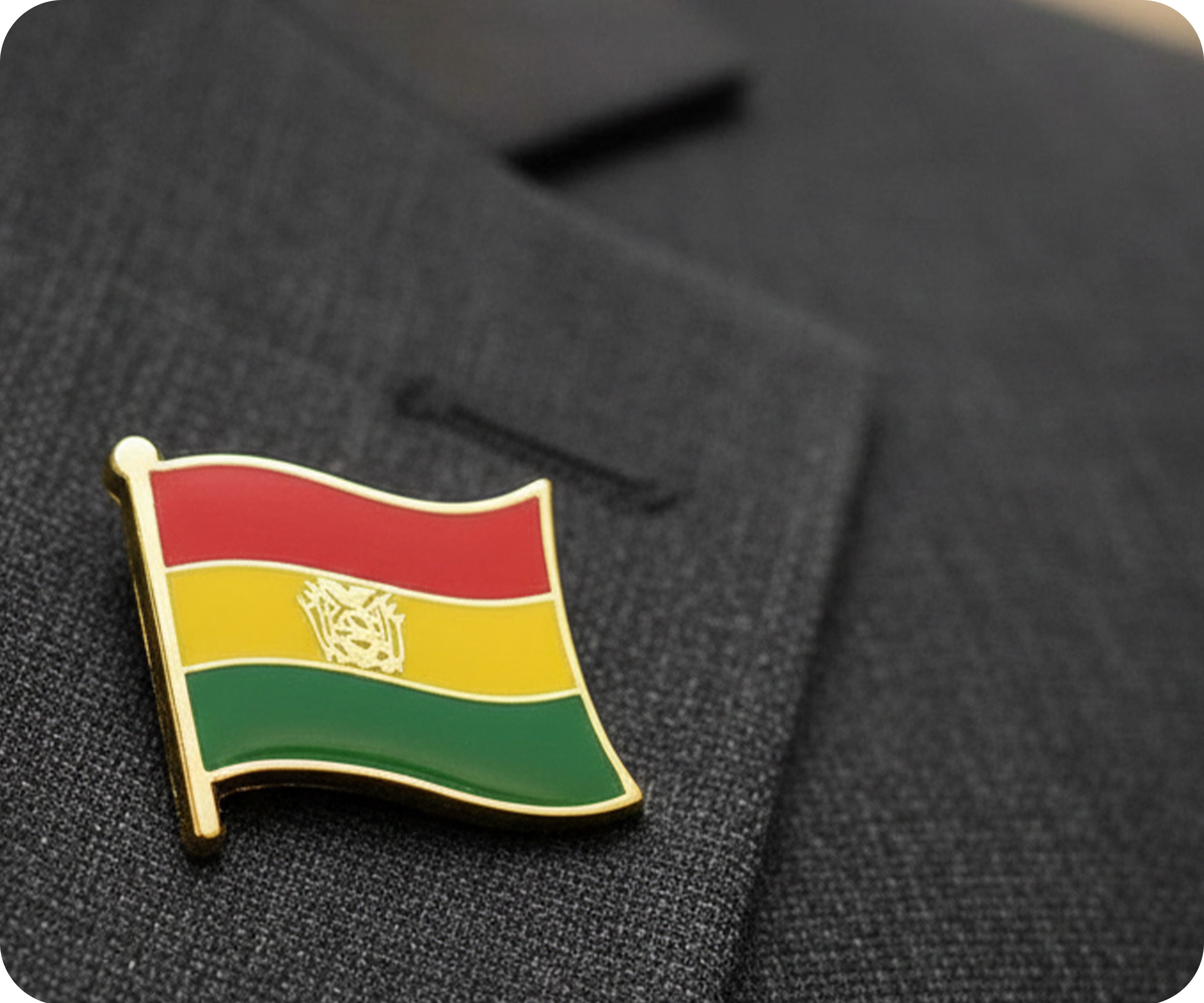 Bolivia Flag Pin Badge