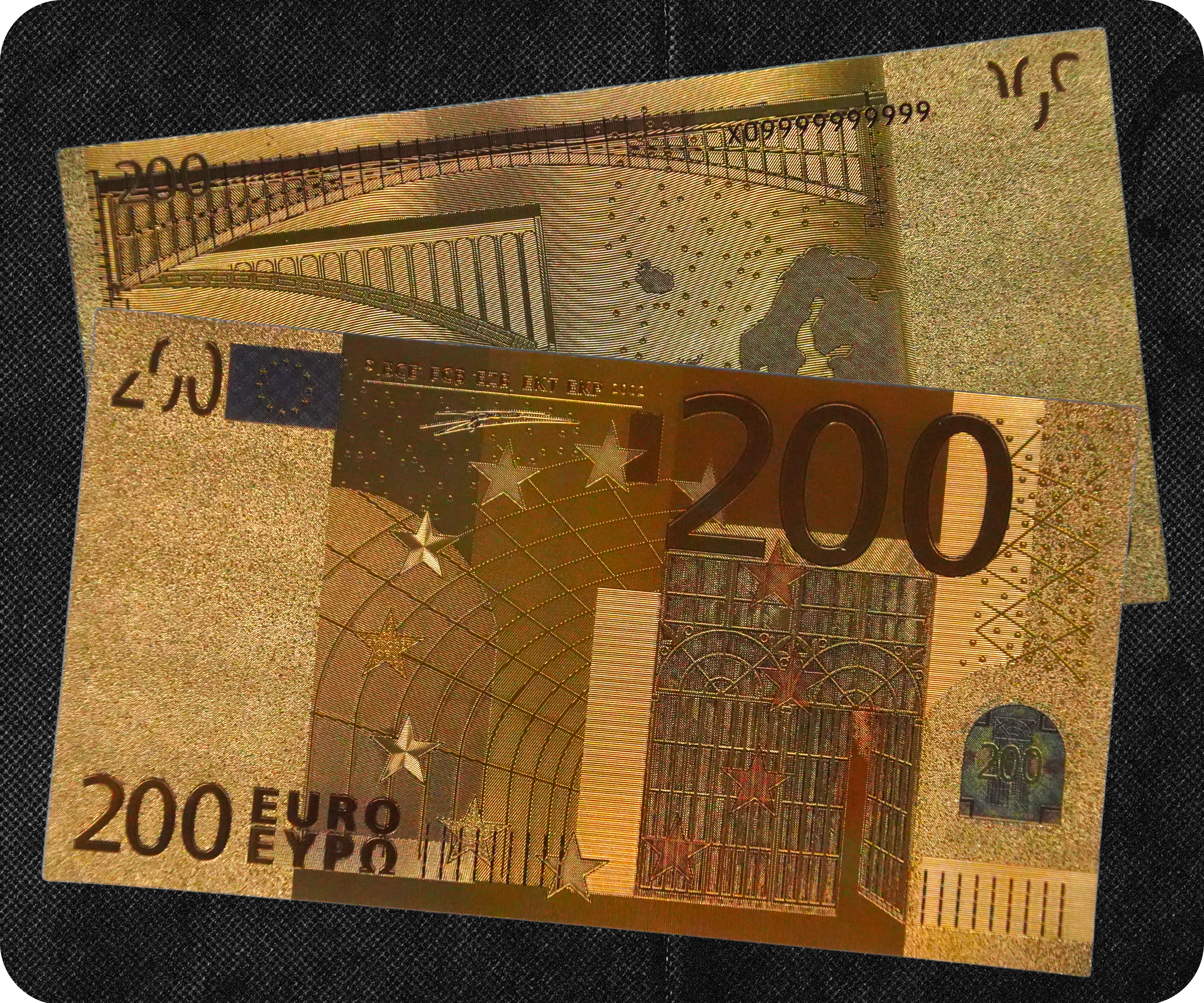 €200 Euro European Union Golden Banknote