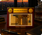 €200 Euro European Union Golden Banknote