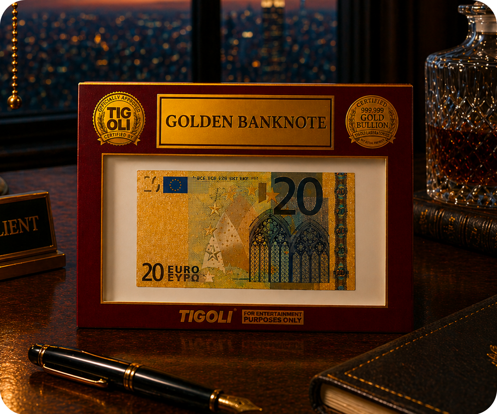 €20 Euro European Union Golden Banknote