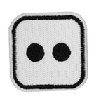 Dice Two Gaming Embroidery Patch (4 x 4cm)
