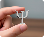 Psychologist Silver Symbol Pin Badge