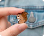 Squirrel Pin Badge