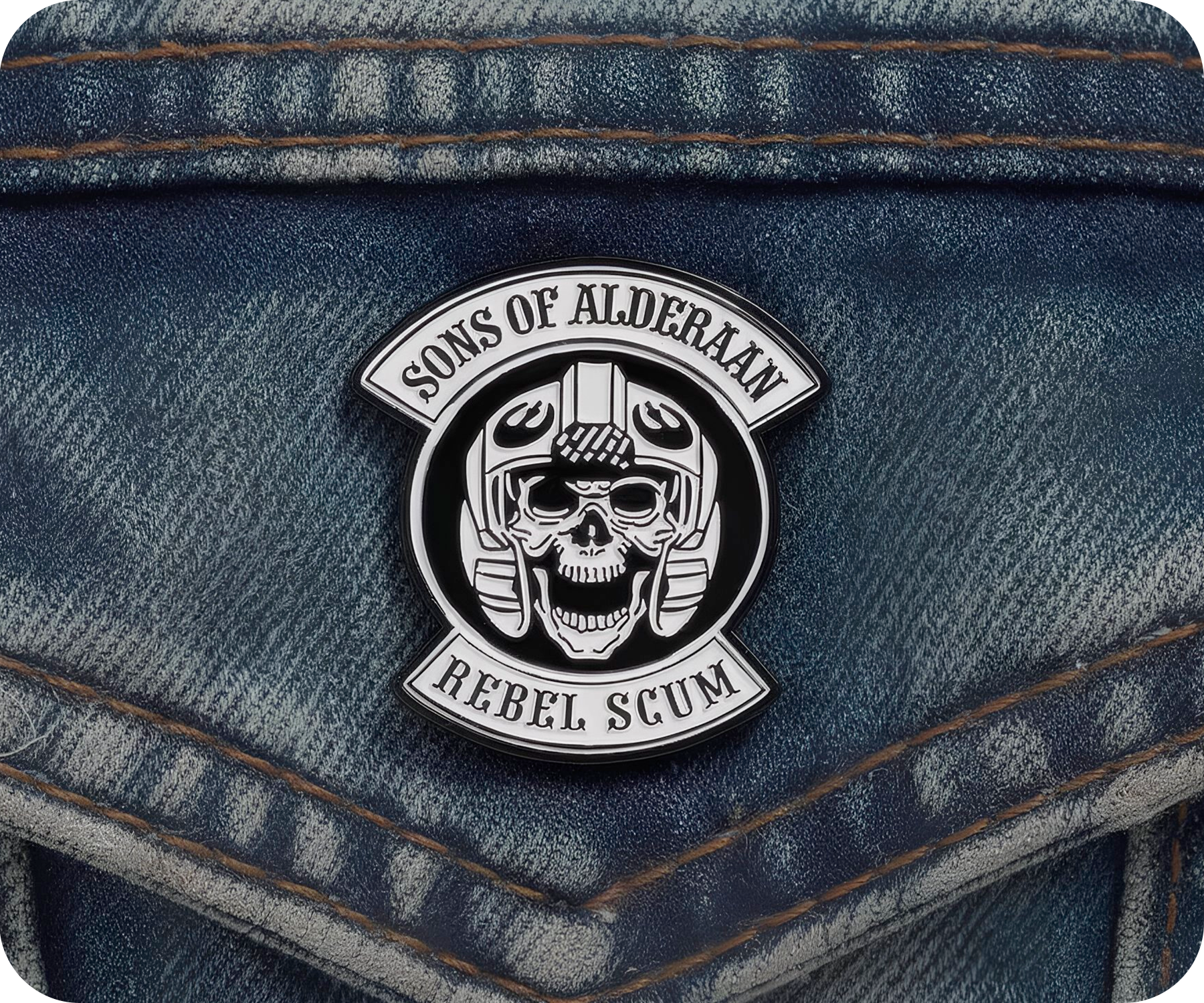 Rebel Scum Pilot Sci Fi Pin Badge