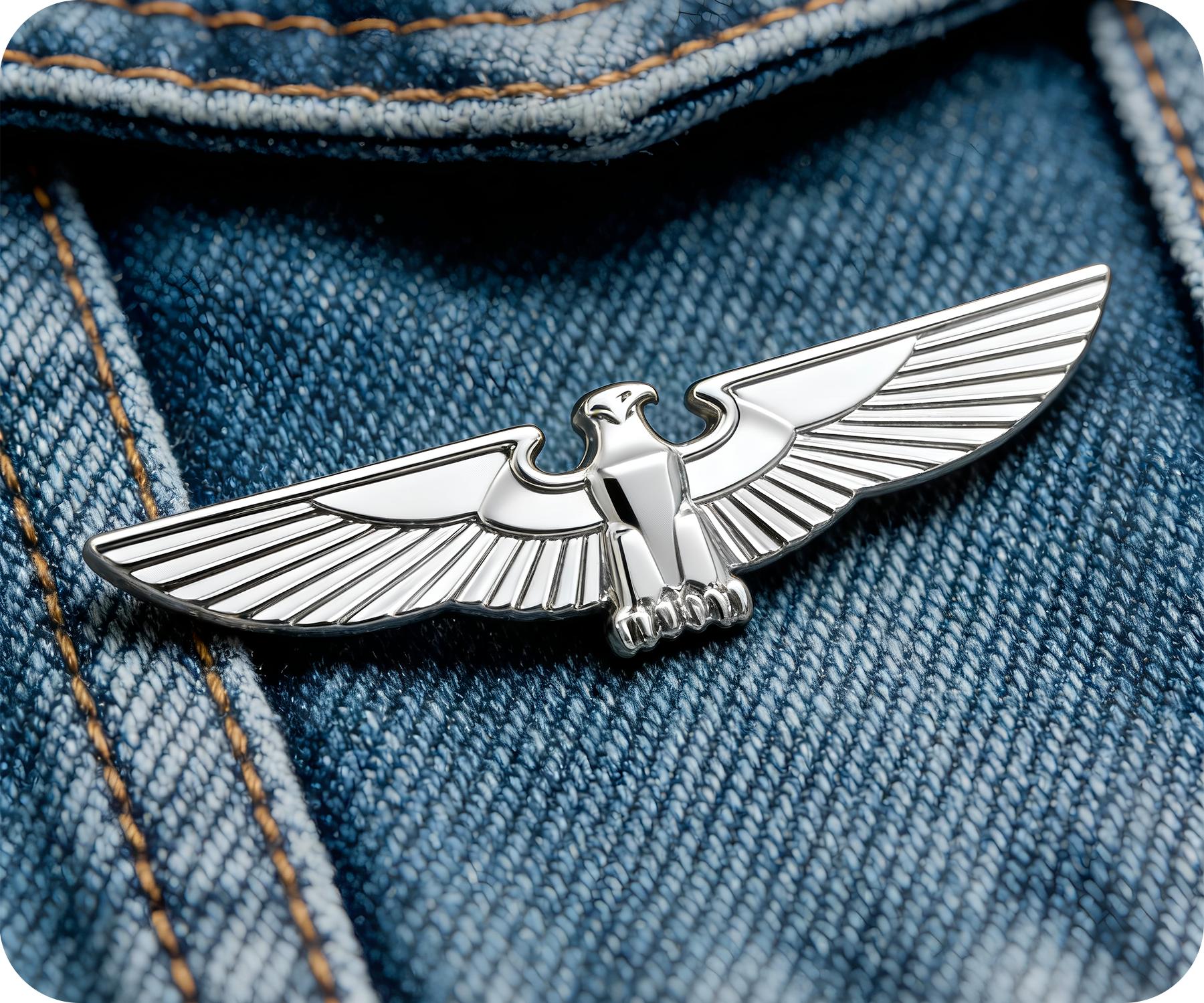 United States Pilot Air Force Silver Pin Badge