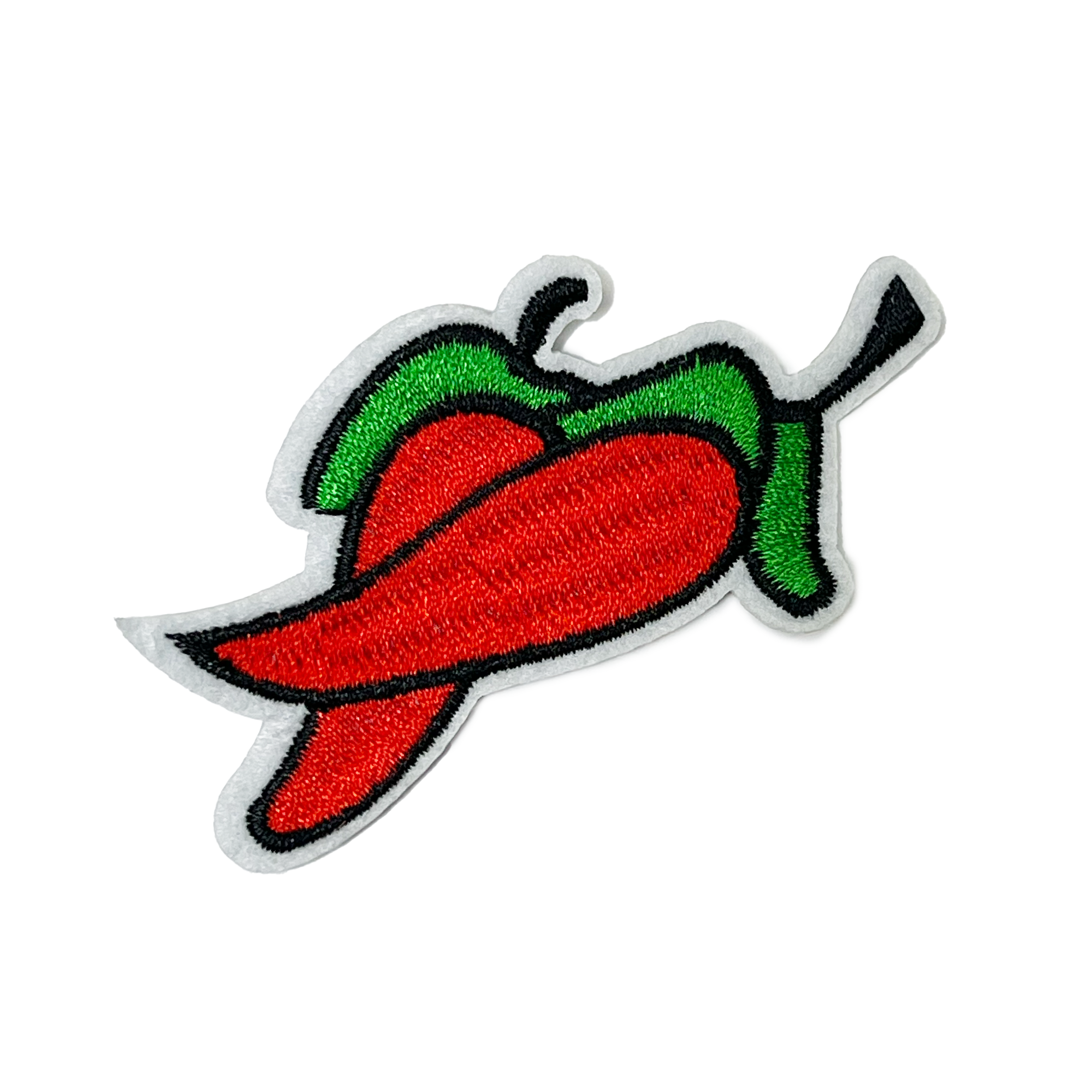 Parche bordado de chiles rojos (8 x 4 cm) Imagen principal del producto