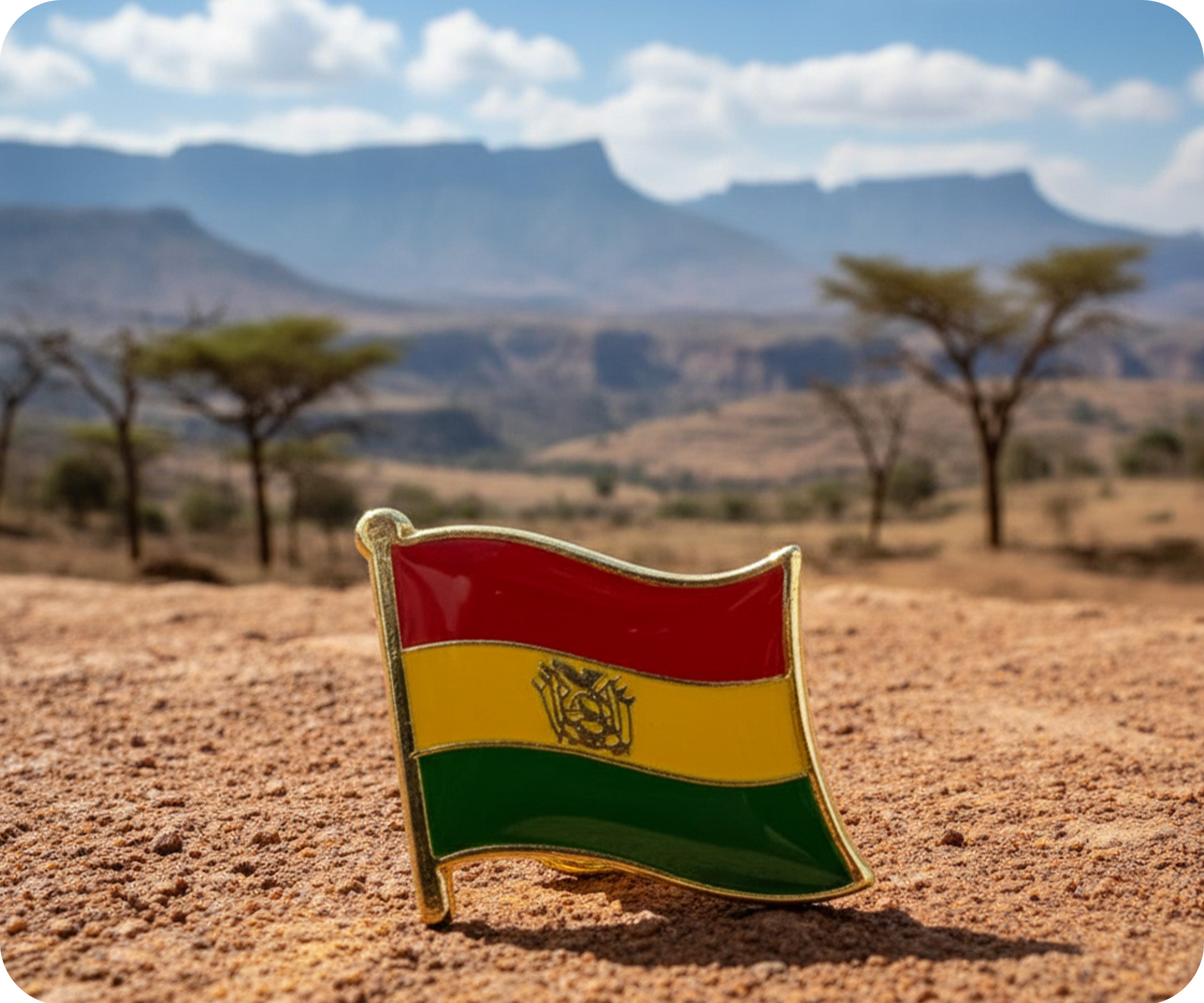 Bolivia Flag Pin Badge