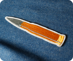 300 Blackout Rifle Bullet Military Iron On Patch (8 x 1.6cm)
