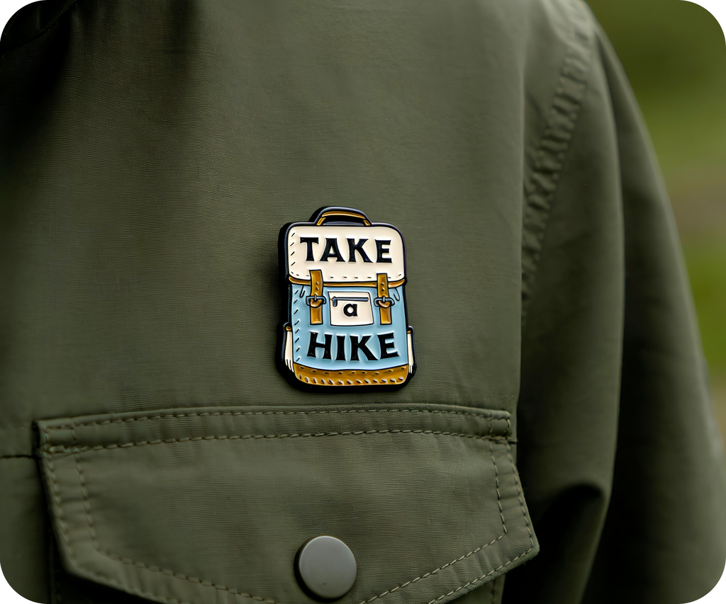 Take A Hike Travel Pin Badge