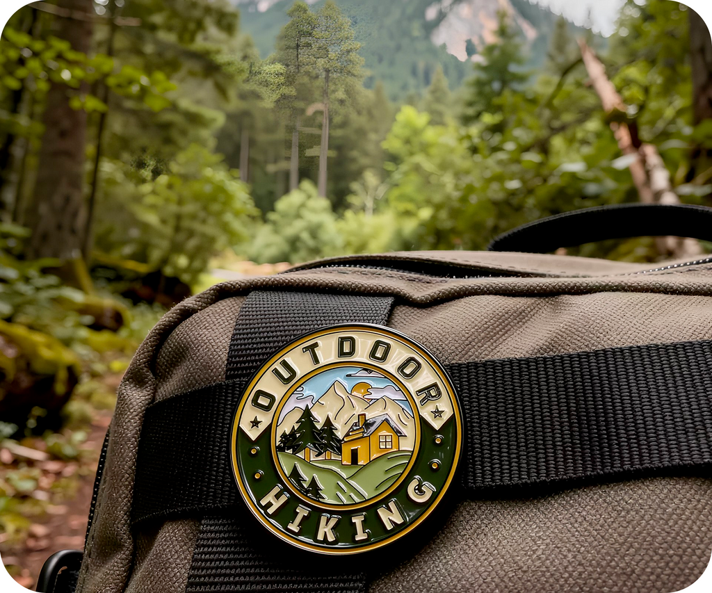 Outdoor Hiking Travel Pin Badge