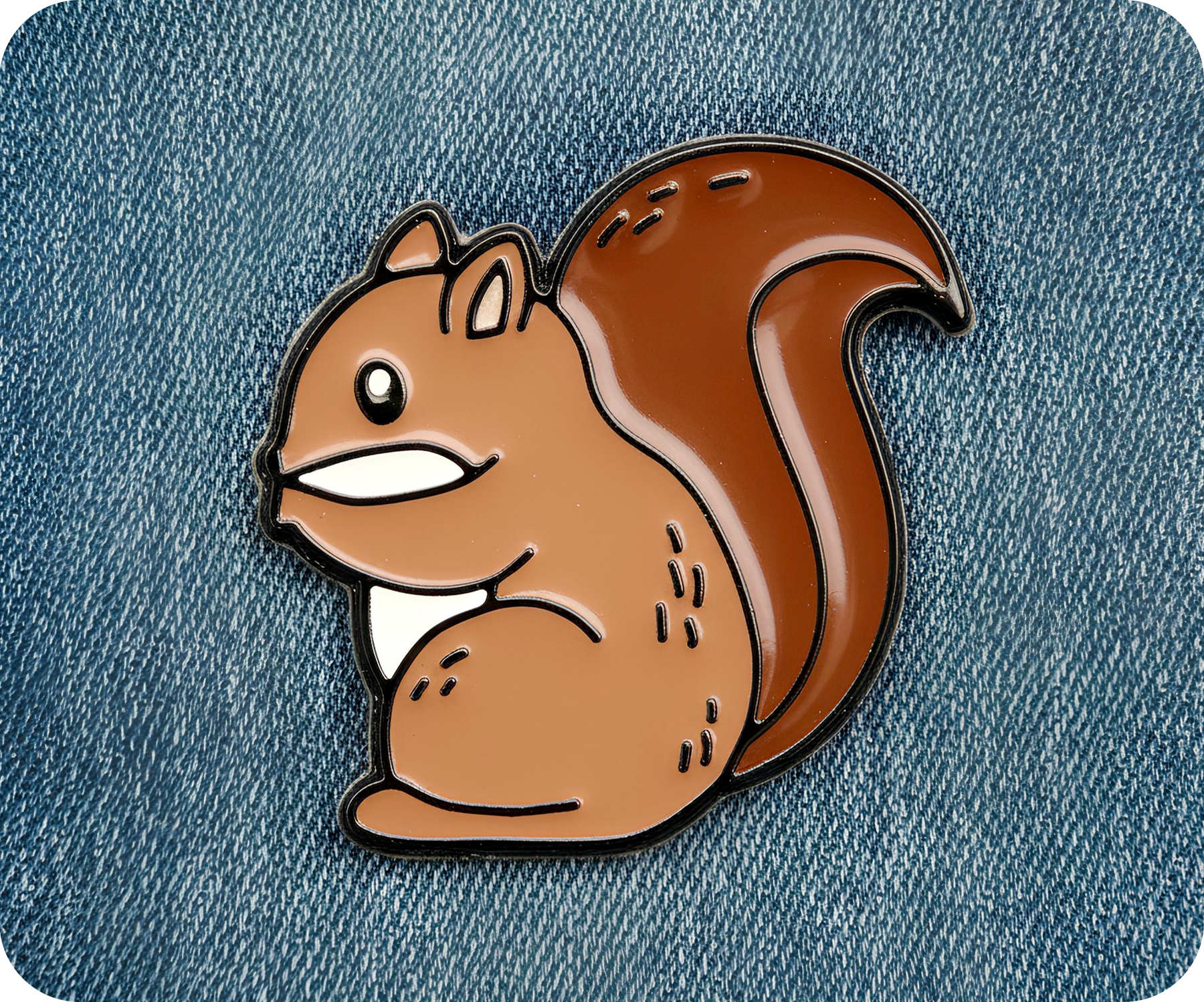 Squirrel Pin Badge