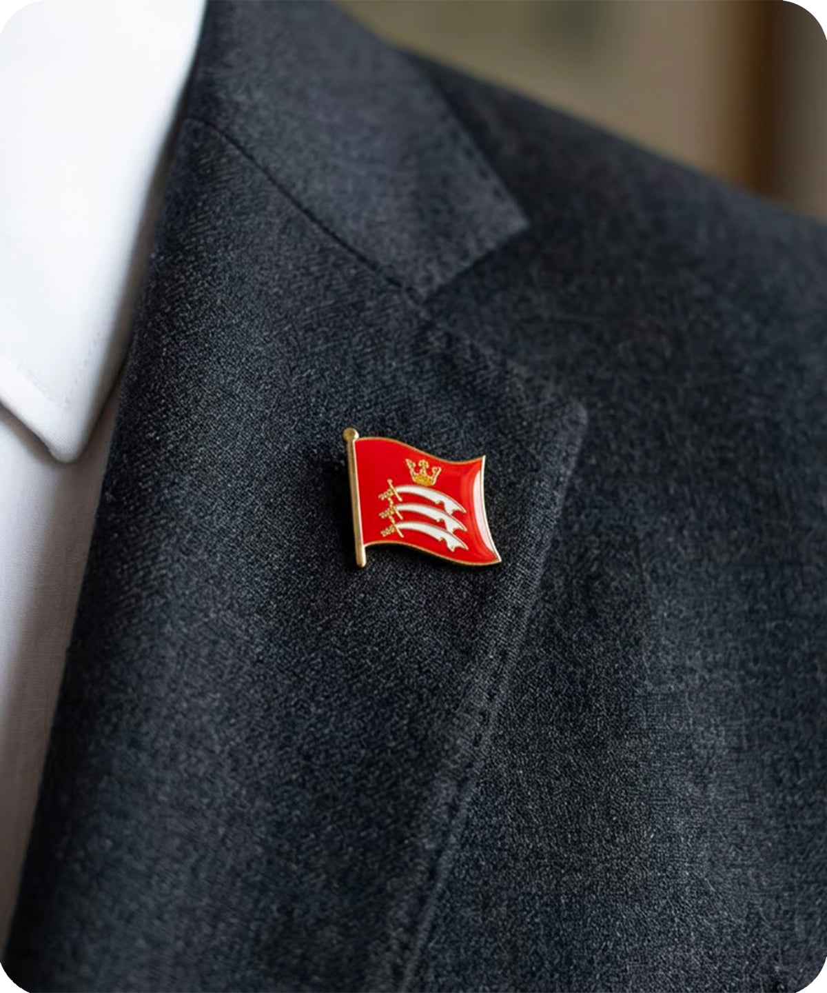 Middlesex Three Seaxes Flag Enamel Pin Badge