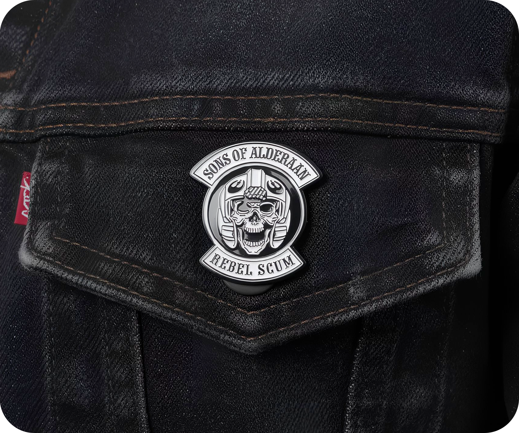 Rebel Scum Pilot Sci Fi Pin Badge