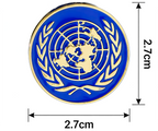 United Nations Button Gold Diplomat Pin Badge
