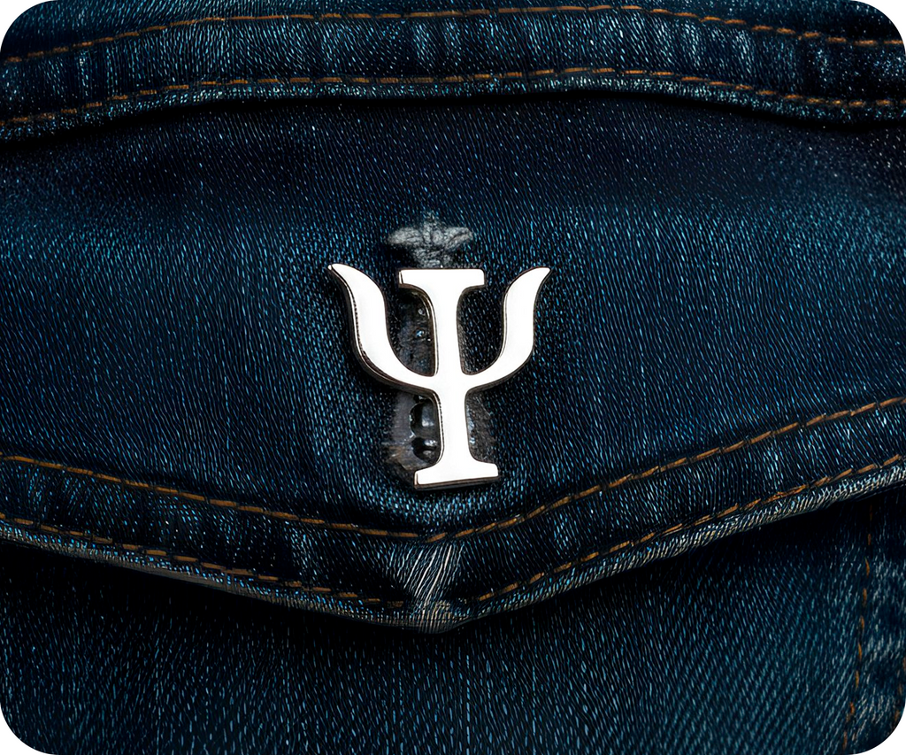 Psychologist Silver Symbol Pin Badge