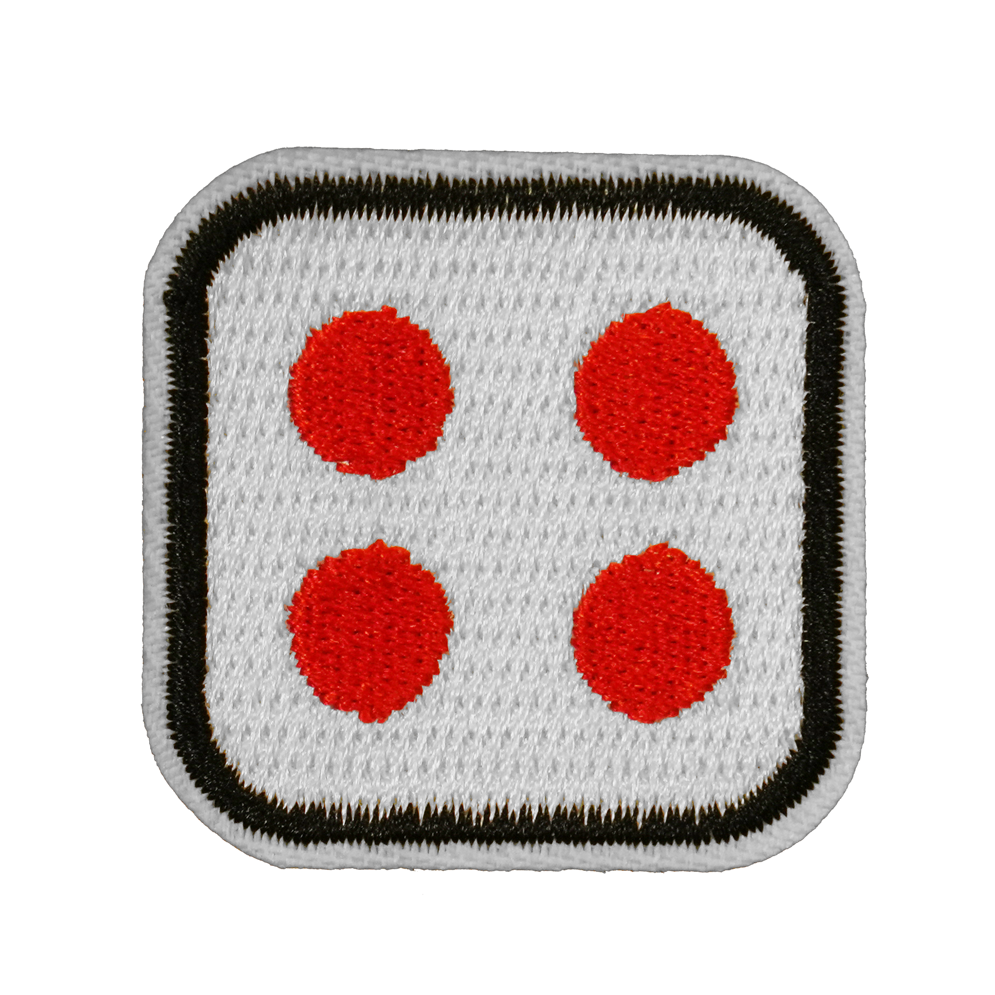 Dice Four Gaming Embroidery Patch (4 x 4cm) Main image