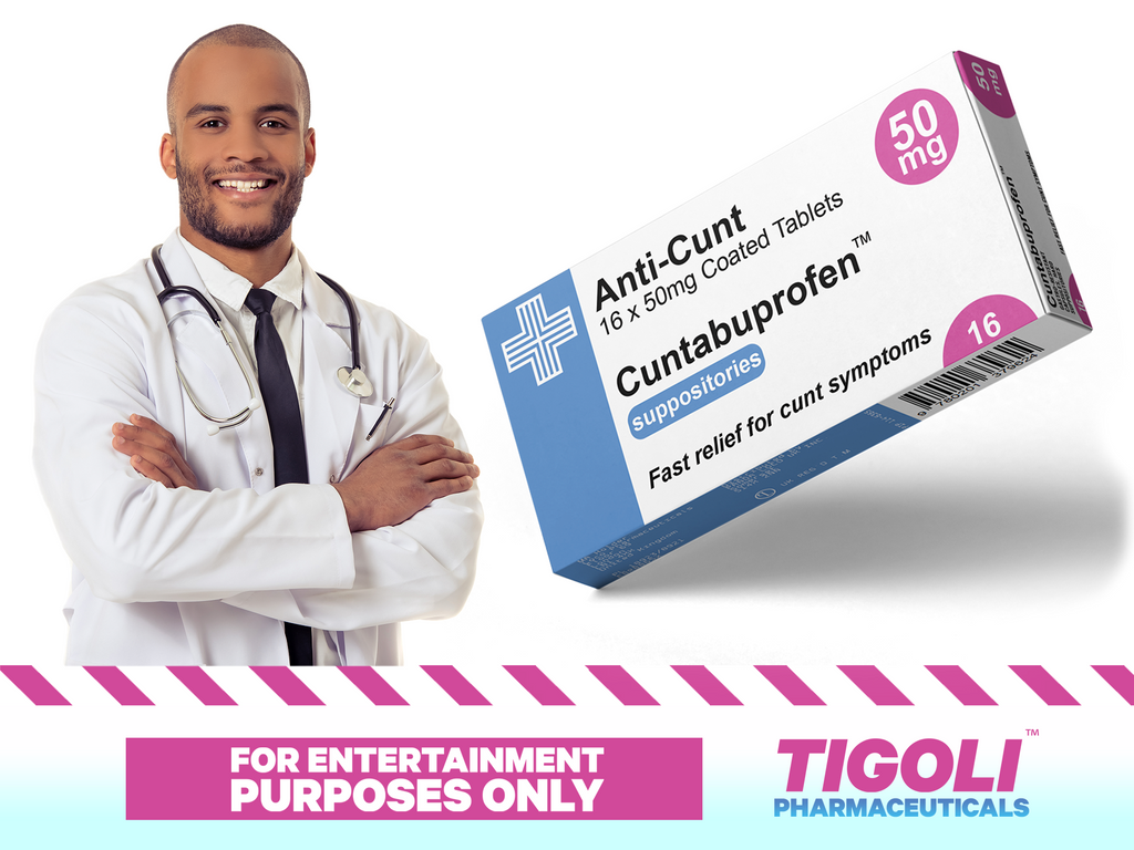 Anti-Cunt Joke Pill Box + Prescription Bag
