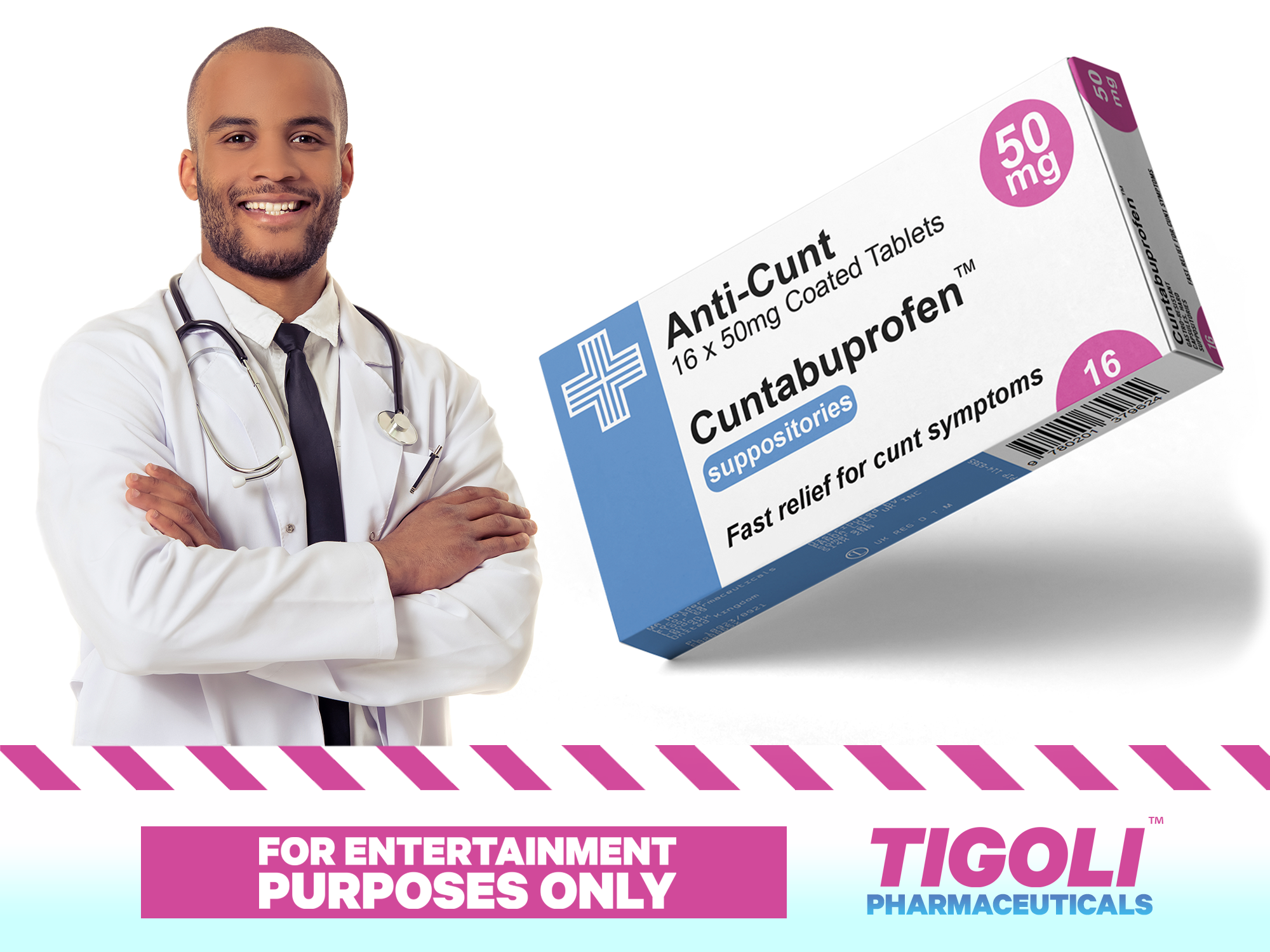 Anti-Cunt Joke Pill Box + Prescription Bag