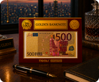 €500 Euro European Union Golden Banknote