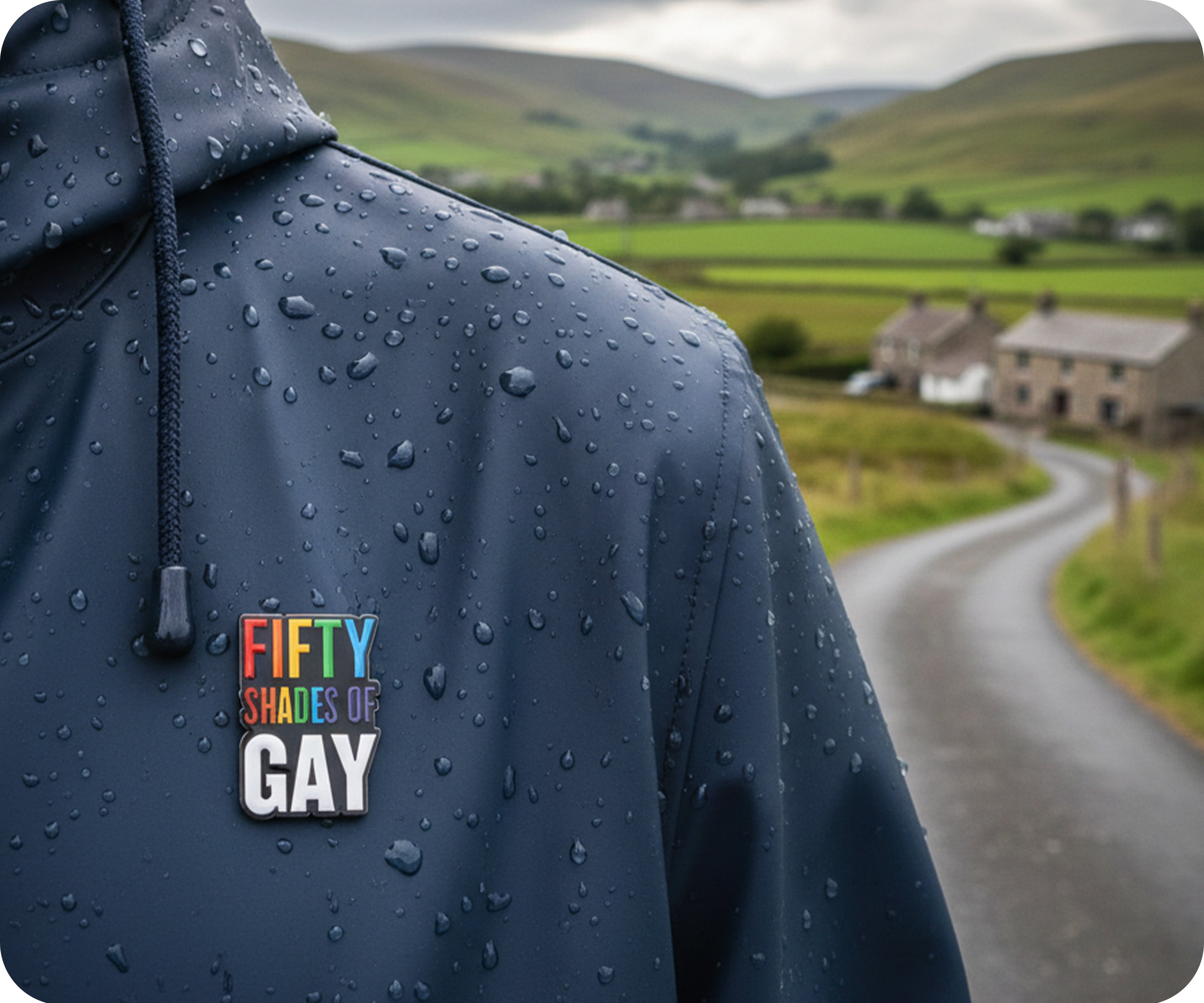 Fifty 50 Shades Of Gay Pride Pin Badge