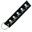 Skull & Crossed Bones Fabric Luggage Keyring