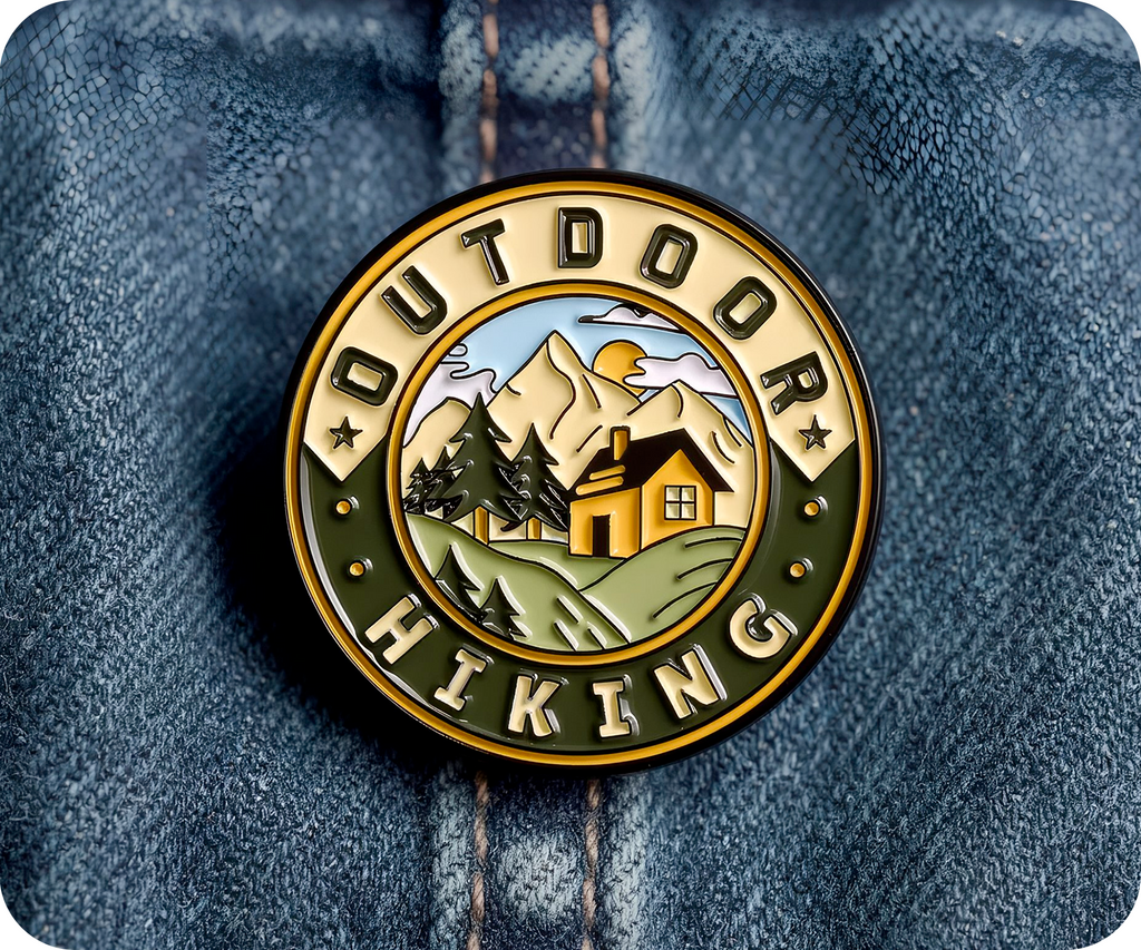 Outdoor Hiking Travel Pin Badge