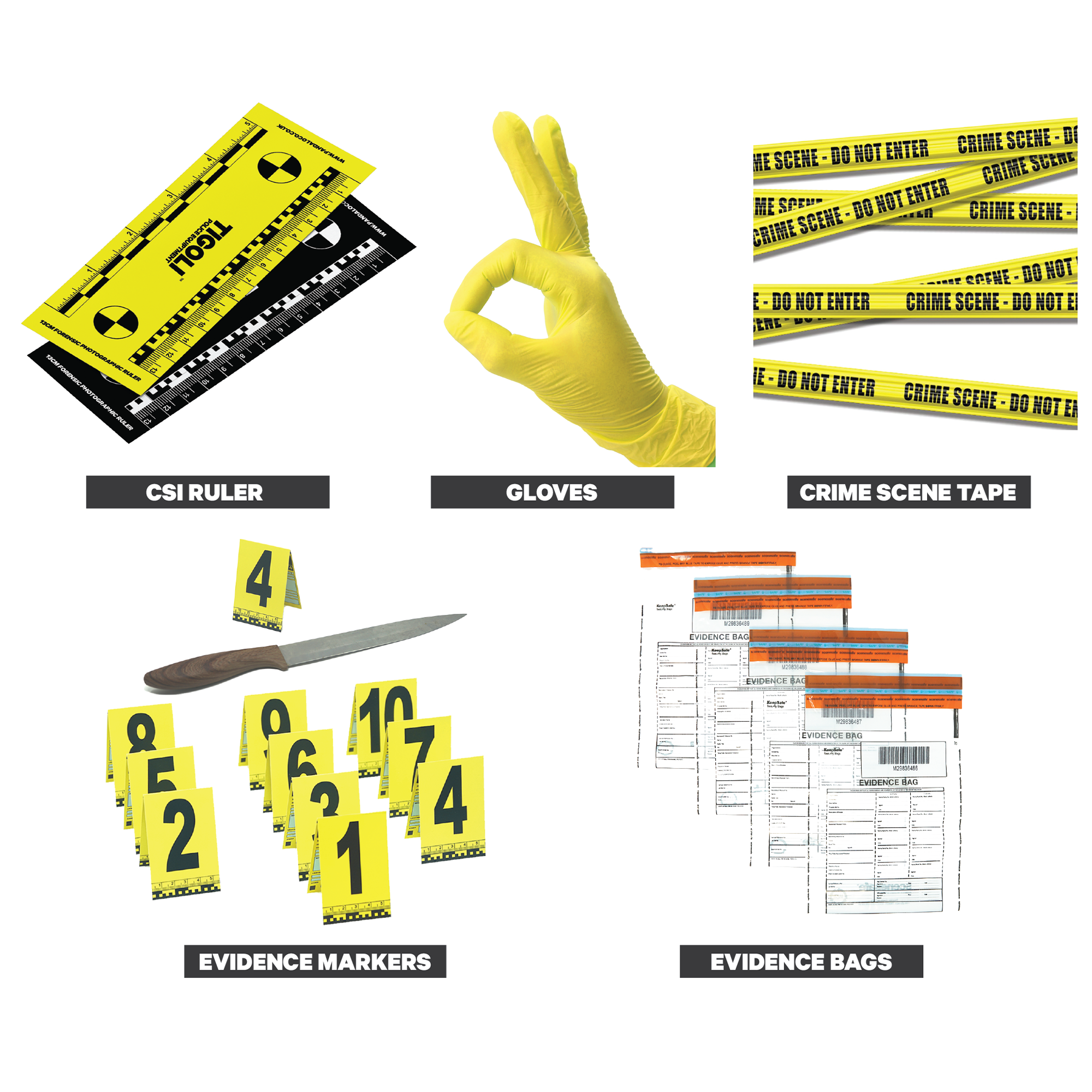 Crime Scene Murder Mystery Kit