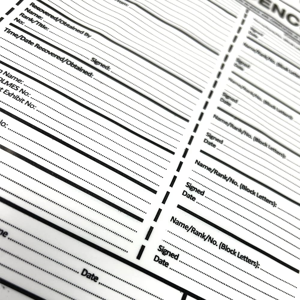 Police Genuine Seal Evidence Bags