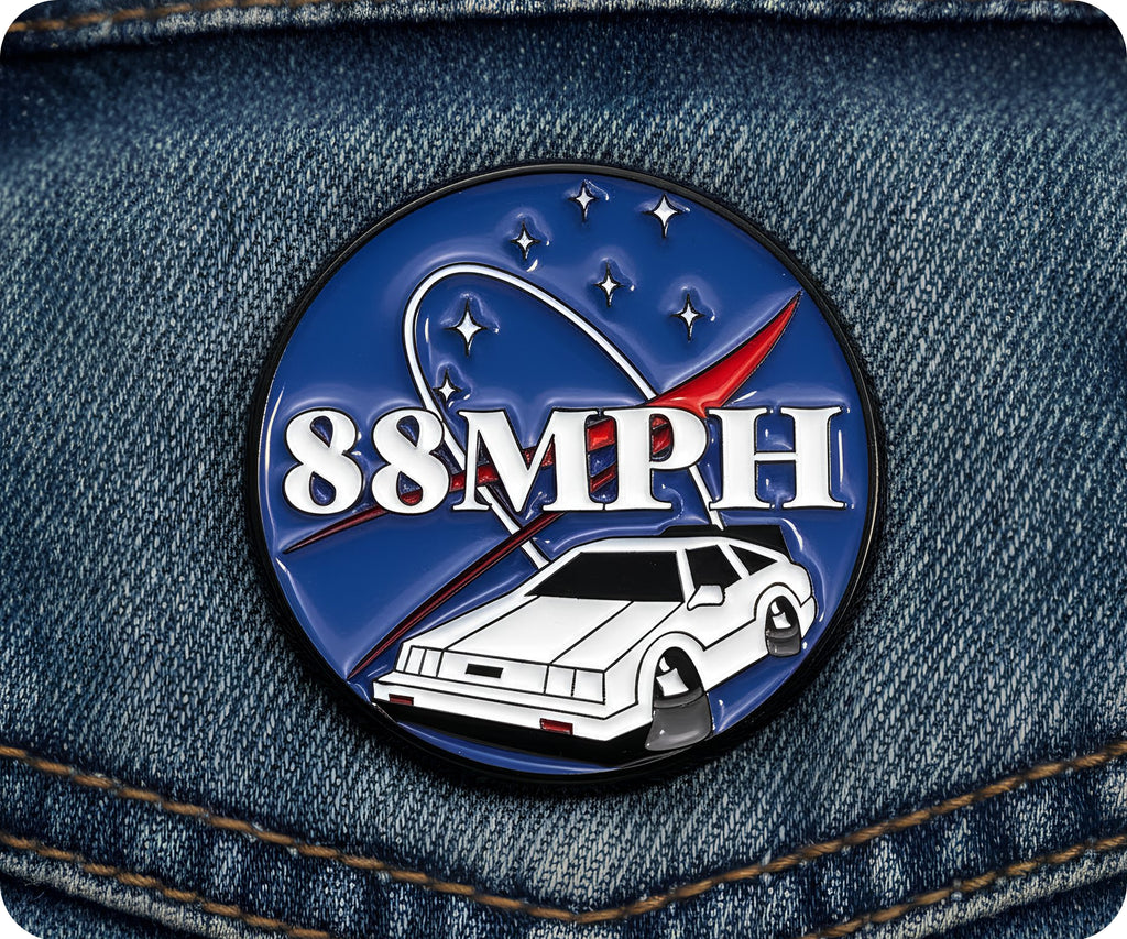 88MPH Space Pin Badge